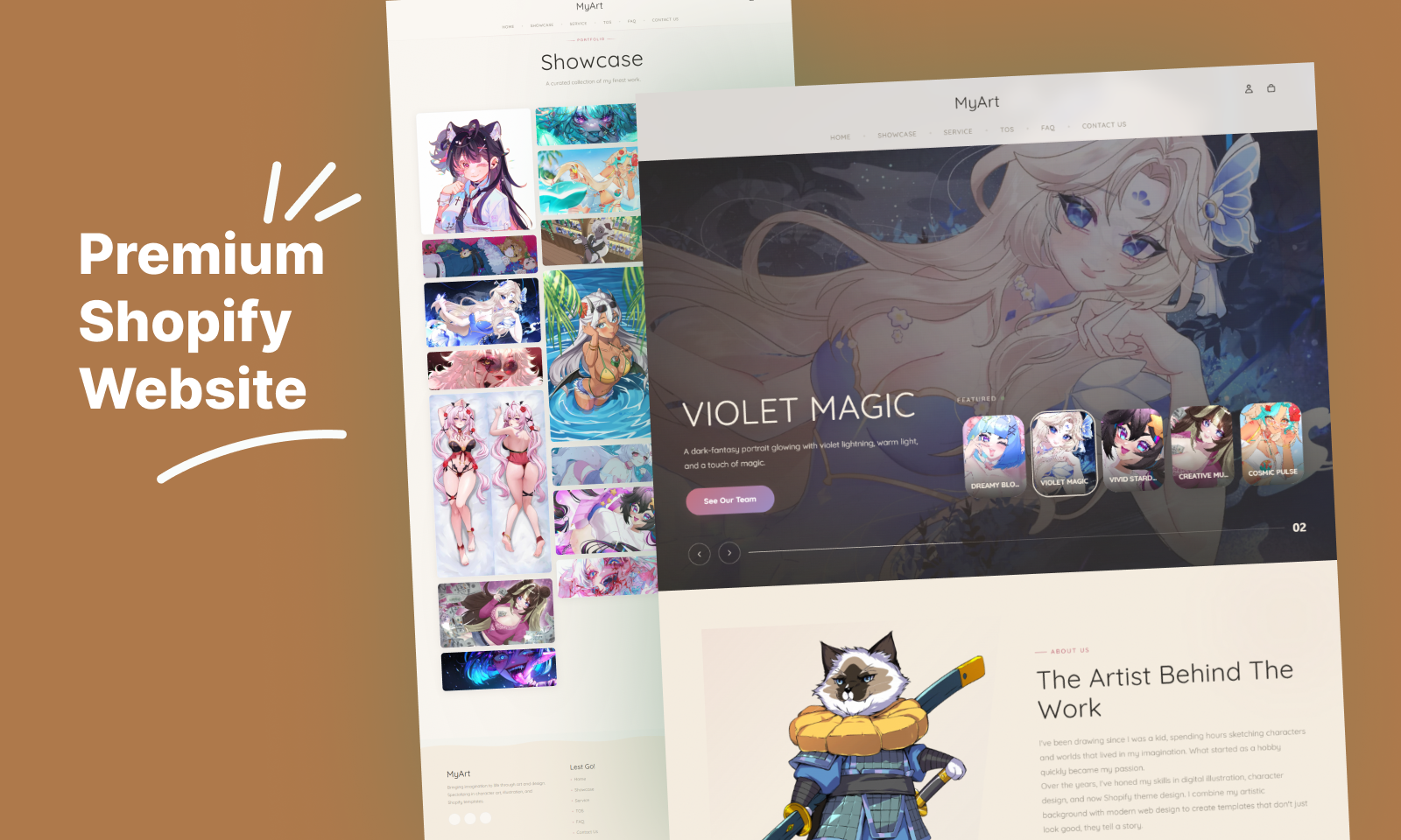 Tampilan katalog produk pada website toko online